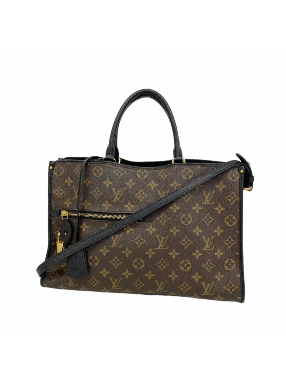 Louis Vuitton Tote Monogram Popincourt MM Noir 2-Way